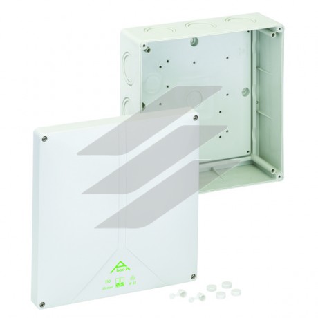 Розподільча коробка Abox-i 350-L (250х250х115), порожня, полікарбонат, введеня-14 місць (3-М20/М25, 9-М40/М50, на днищі: 2-М20/М25), IP65, Spelsberg